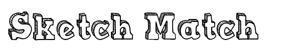 Sketch Match font preview